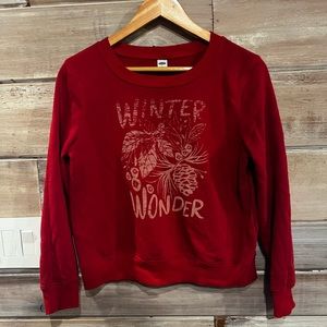 Women’s Old Navy “Winter Wonder” Sweatshirt Size XS